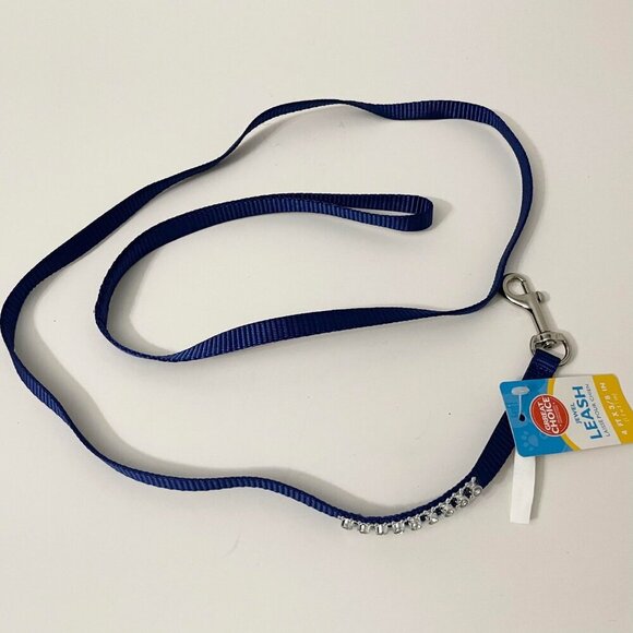 Grreat Choice Jewel Bling Dog Leash XSmall XS 4 Feet Blue - Picture 6 of 7